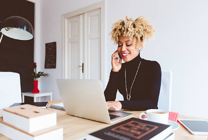 Young woman in the office