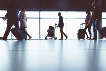 Crowd on the airport