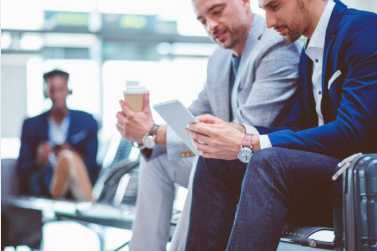 Business people at airport